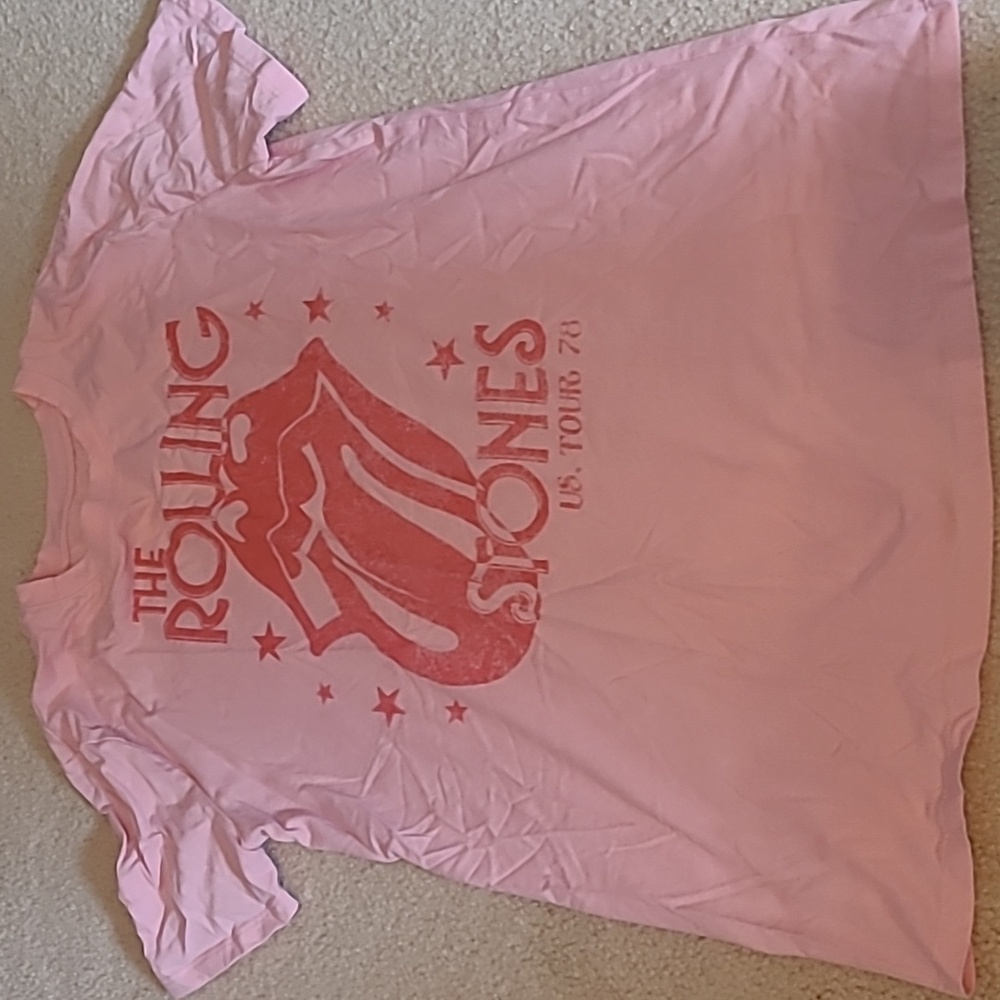 Rolling Stones Lt Pink Tee XS